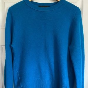 360 Cashmere Teal Crewneck Sweater in Size Large